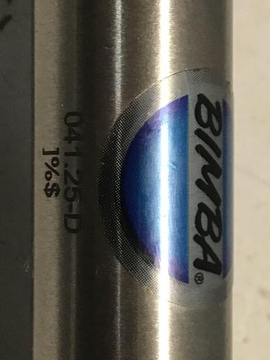 Used BIMBA Cylinder 041.25-D #126936