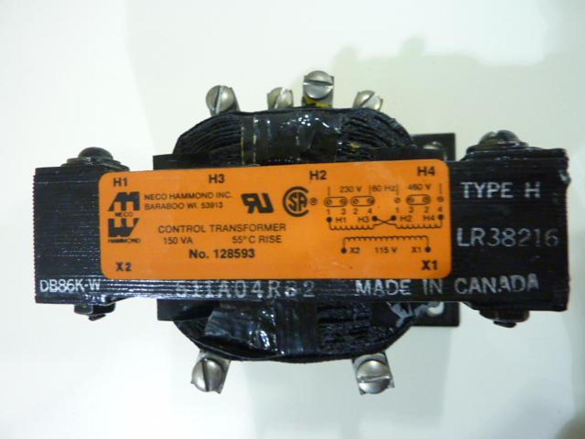 Used NECO HAMMOND 0.15 kVA Transformer 128593 Used