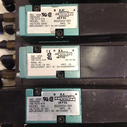 Used NUMATICS Control Block w/ Valves 082SA415M #80034