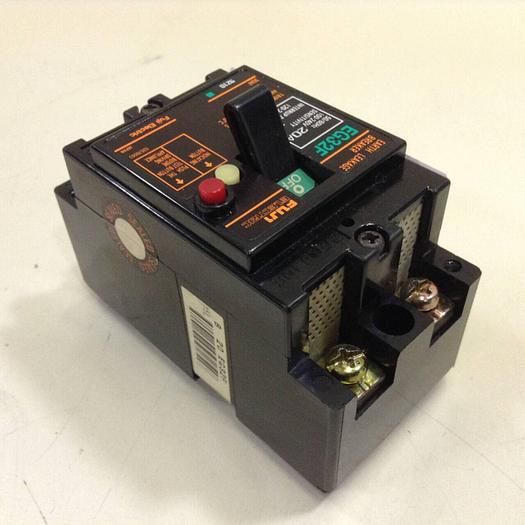Used FUJI ELECTRIC 20 Amp Earth Leakage Breaker EG32F-20 #78587