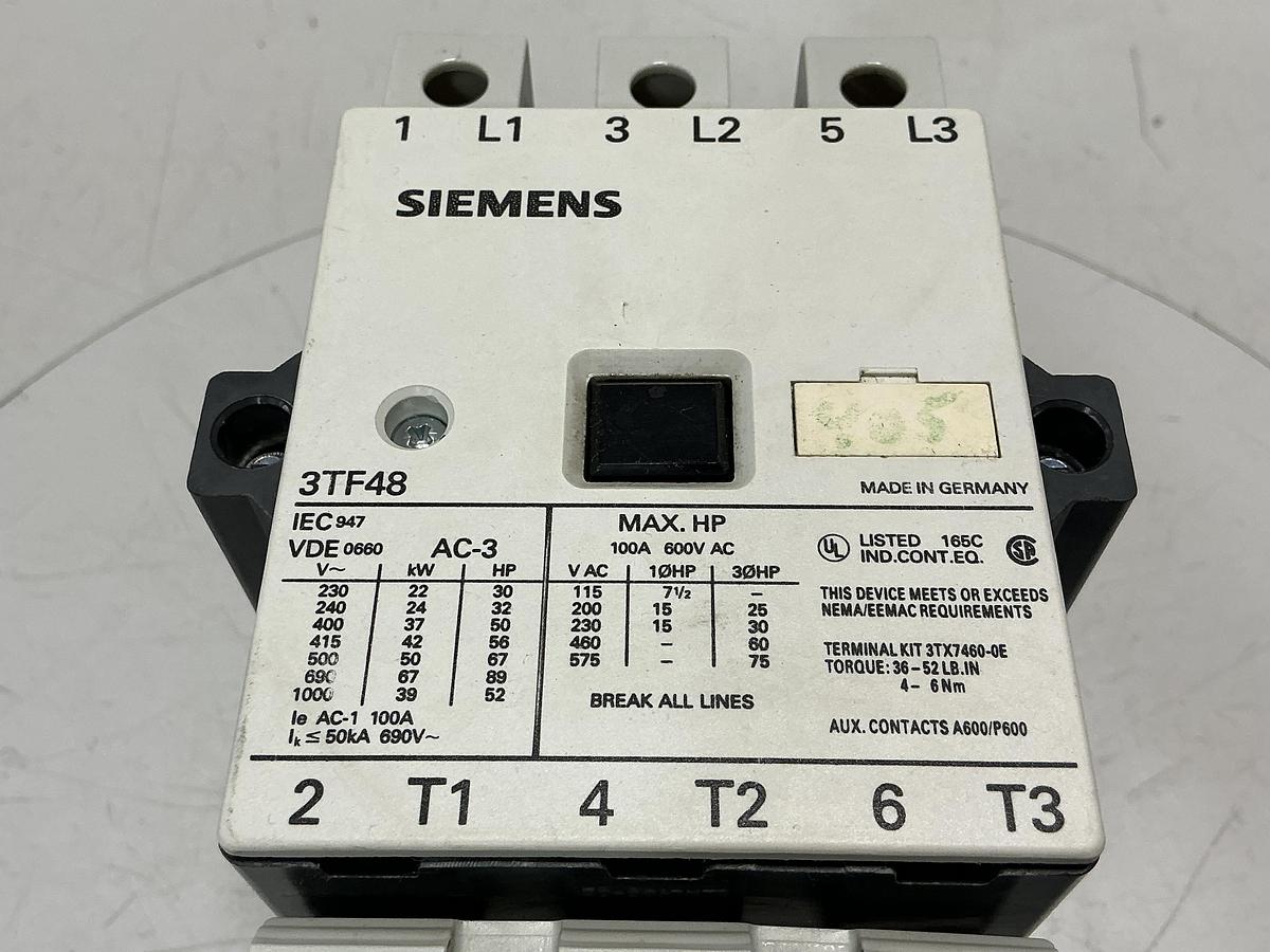 Used SIEMENS 3TF4822-OAK6