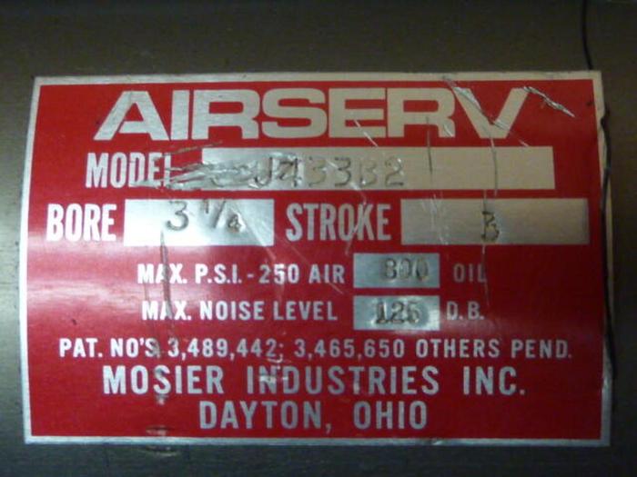 Used AIRSERV Cylinder J433B2 #32334