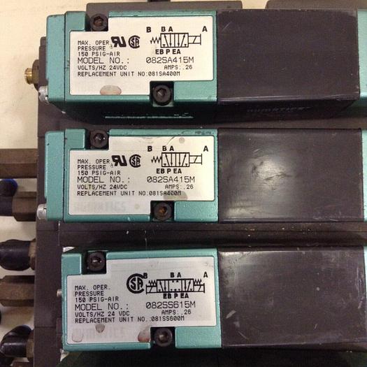 Used NUMATICS Control Block w/ Valves 082SA415M #80034