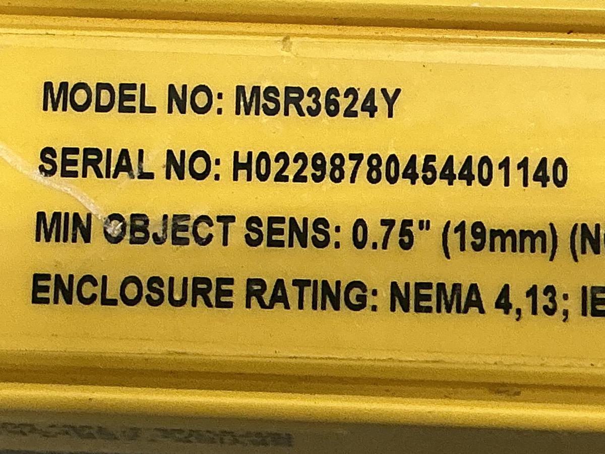 Used BANNER ENGINEERING MSR3624Y