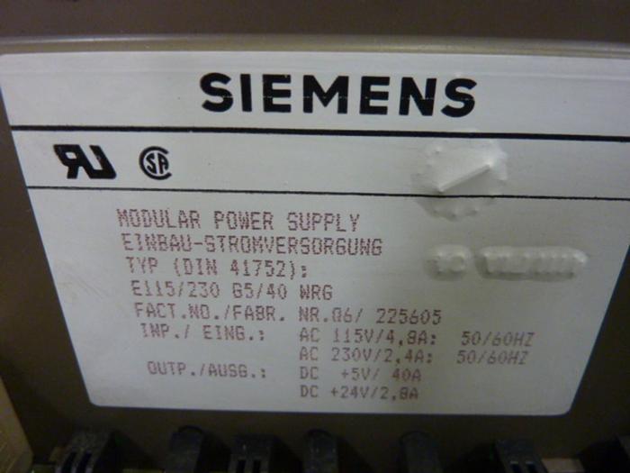 Used SIEMENS Power Supply 6ES5 955-3LF12 #48318