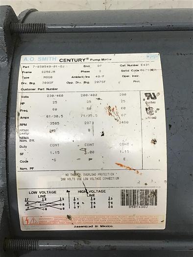 Used AO SMITH 7-850549-01-0J Used #142977