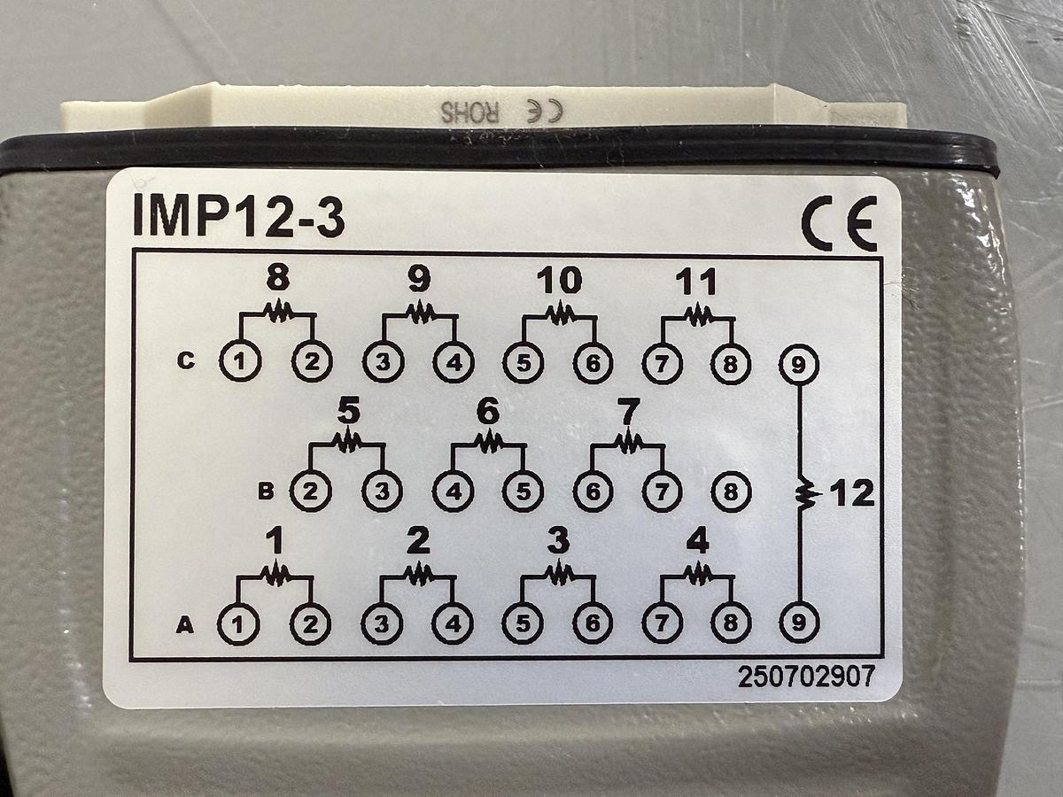IDEAL MACHINERY 12 Zone Hot Runner Cable IMP12-3 NEW