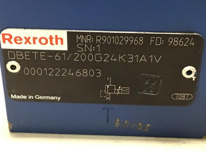 Used REXROTH Valve DBETE-61/200G24K31A1V Used