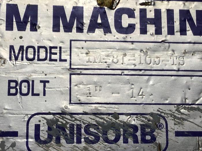 Used UNISORB Leveling Mount 8 x 6 IM-81-100-TS #122885