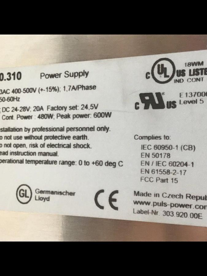 Used PULS Power Supply SL20.310 USED