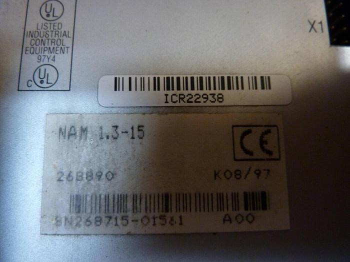 Used INDRAMAT AC Servo Line Former NAM 1.3-15 #24533