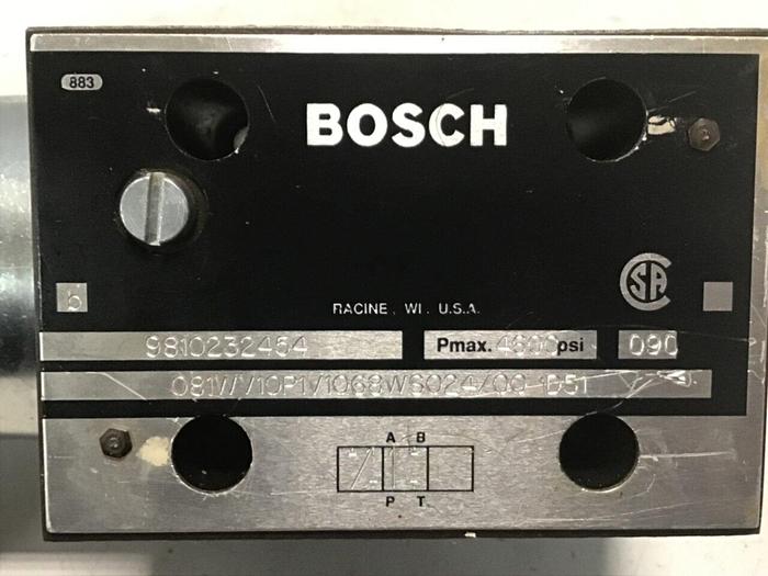 Used BOSCH Valve 9810232454 081WV10P1V1068WS024/00D51 #137637