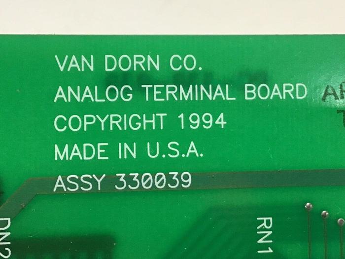 Used VAN DORN Analog Terminal Board PC330-039 Used