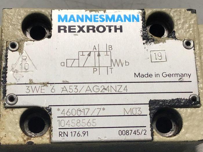 Used MANNESMANN REXROTH Valve 3WE6A53/AG24NZ4 #132327