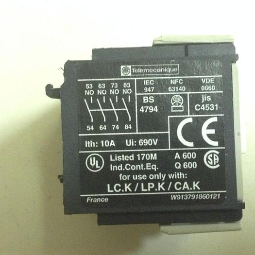 Used TELEMECANIQUE Contactor LA1KN407 #84974