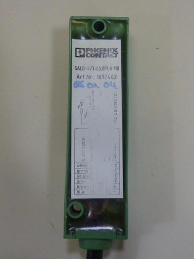 Used PHOENIX CONTACT Actuator Box SACB-4/3-L5,0PUR M8 #63920