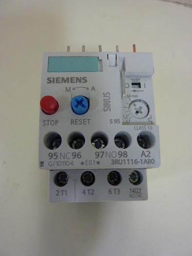 Used SIEMENS Overload Relay 3RU1116-1AB0 #57604