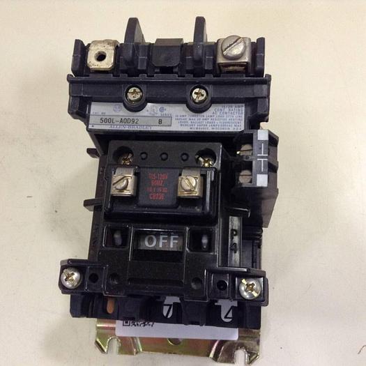 Used ALLEN BRADLEY Contactor 500L-AOD92 SER B #71464