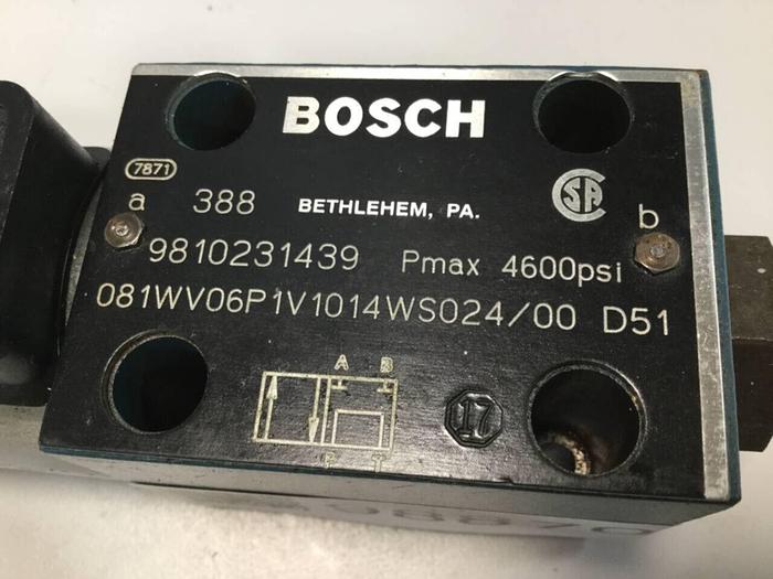 Used BOSCH Valve 9 810 231 439 #98870