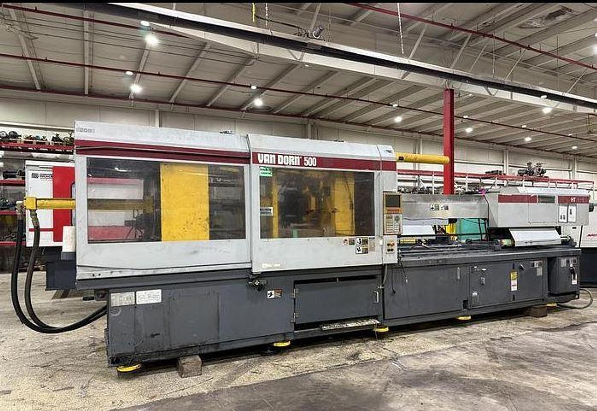 Used 1999 VAN DORN 500 Ton Injection Molding Machine 500HT-4300 USED