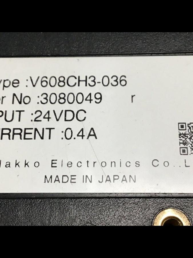 Used HAKKO ELECTRIC Robot Teach Pendant V608CH3-036 #135290