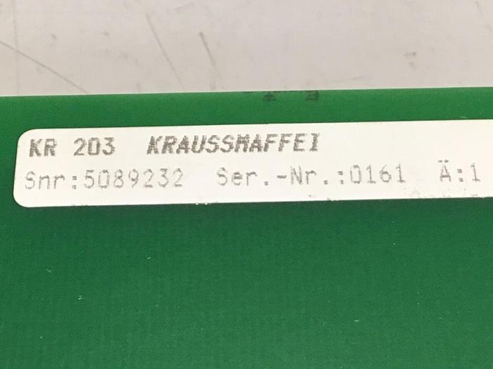 Used KRAUSS MAFFEI Amplifier Control Card KR 200 #120254