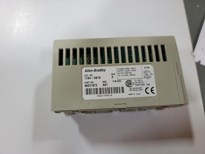 Used ALLEN BRADLEY I/O Module 1794-OB16 SER A #129364