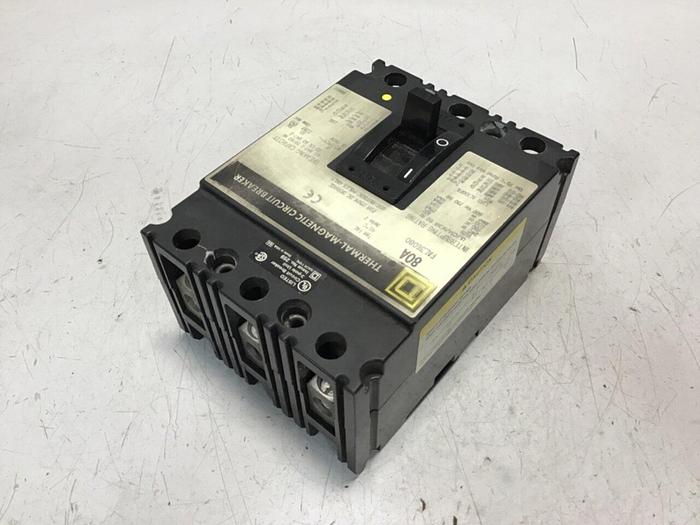 Used SQUARE D 80 Amp Circuit Breaker FAL36080 #136020