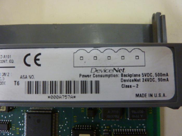 Used ALLEN BRADLEY Scanner Module 1747-SDN SER B #66833