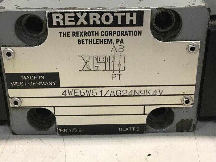 Used REXROTH Valve 4WE6E51/AG24N9K4V #137751