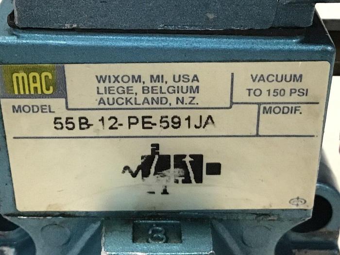 Used MAC Valve 55B-12-PE-591JA #123264