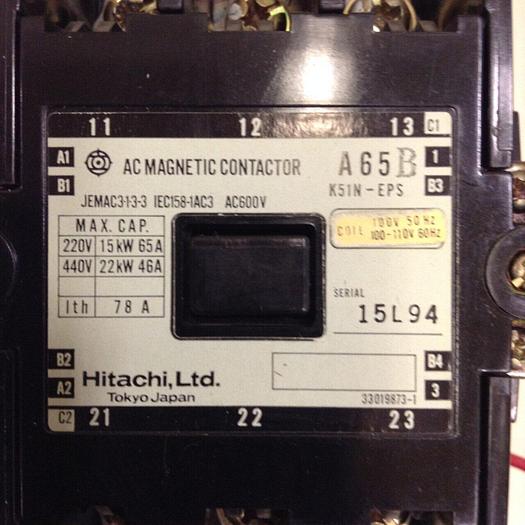 Used HITACHI AC Magnetic Contactor K51N-EPS #69847