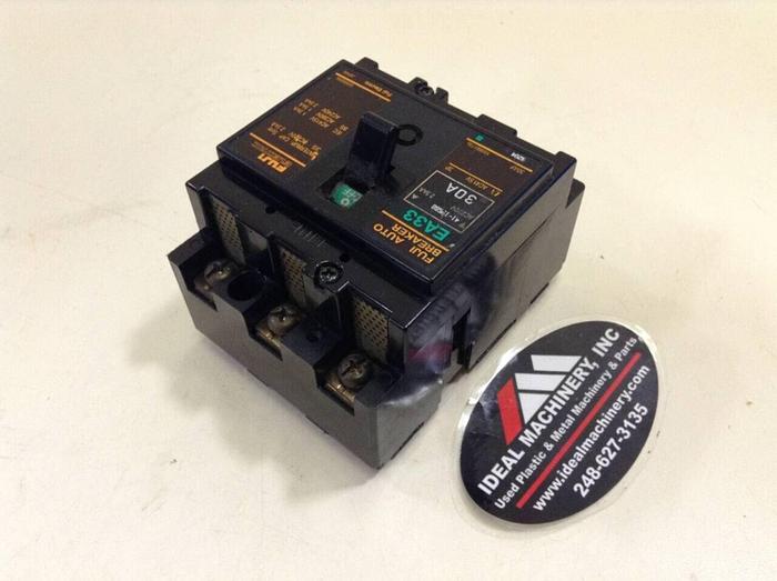 Used FUJI ELECTRIC 30 Amp Circuit Breaker EA33-30 #75719