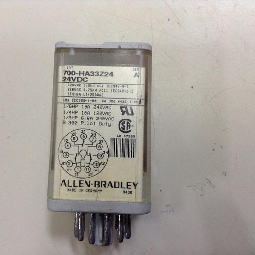Used ALLEN BRADLEY Relay 700-HA33Z24 SER A #76291