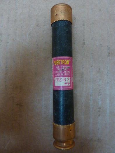 Used FUSETRON / BUSSMANN 2 Amp Fuse FRS-R-2 #26696