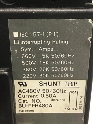 Used FUJI ELECTRIC 60 Amp Circuit Breaker BU-ESB3060 #127463