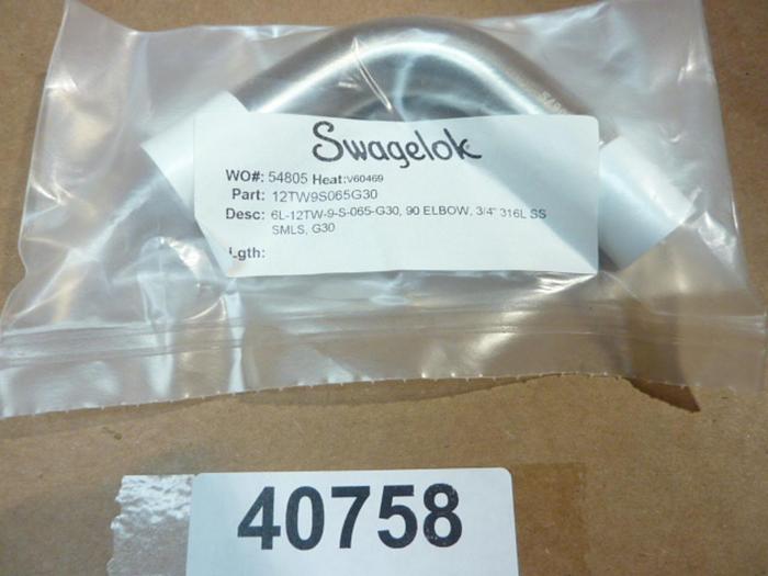 SWAGELOK 90° Elbow 12TW9S065G30 #40758