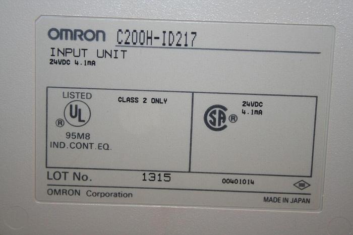 Used OMRON Input Module C200H-1D217 #20873