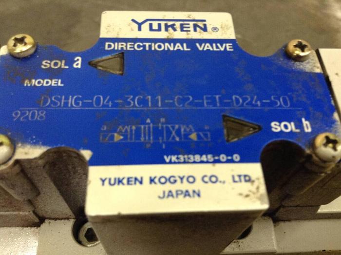 Used YUKEN Directional Valve DSHG-04-3C11-C2-ET-D24-50 #70784