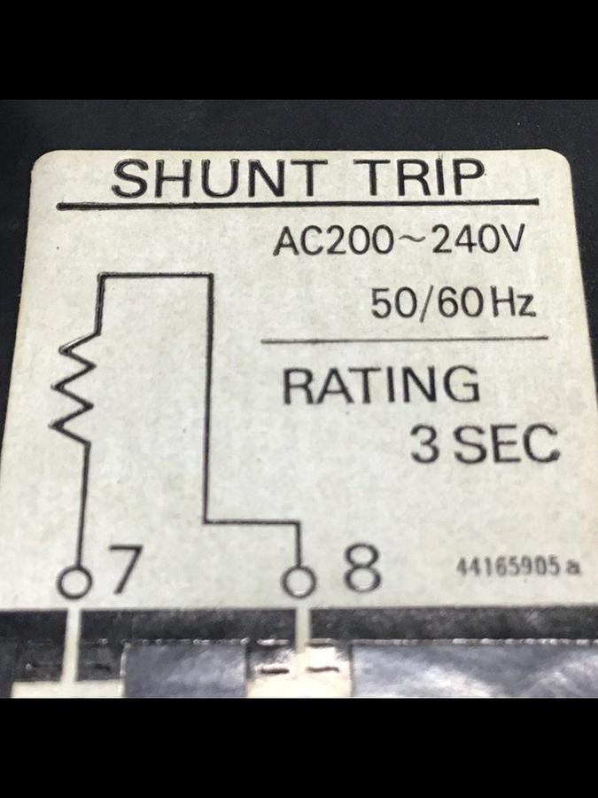 Used FUJI ELECTRIC 150 Amp Auto Breaker SA203K USED