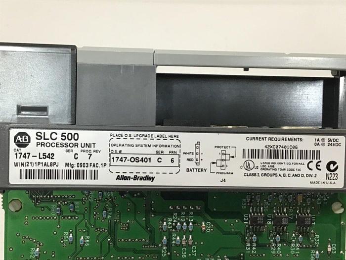 Used ALLEN BRADLEY 5/04 Processor Module 1747-L542 SER C Used