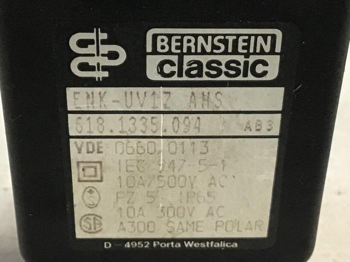 Used BERNSTEIN Limit Switch ENK-UV1Z AHS #121341