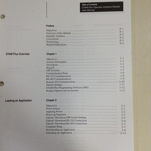 Used ALLEN BRADLEY User Manual 2707-800 #70837