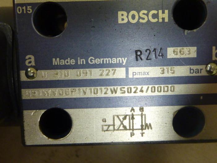 Used BOSCH Directional Valve 0 810 091 227 #47231