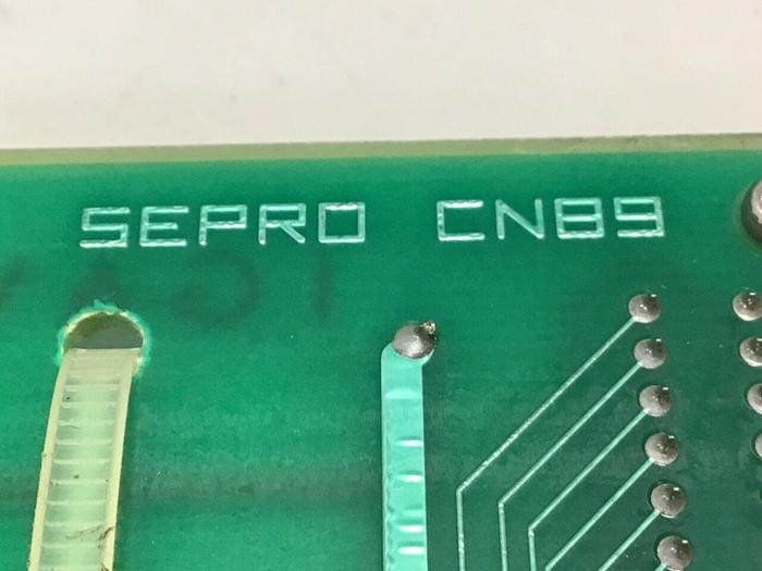 Used SEPRO ROBOTIQUE Circuit Board CN89 07S0096304/A USED