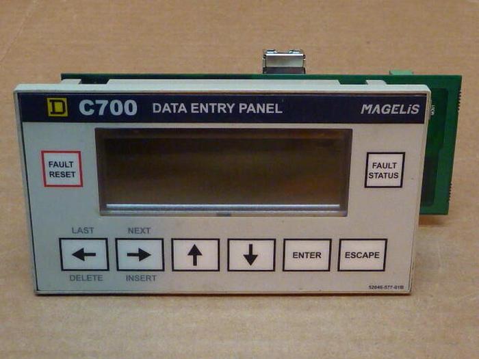 Used SQUARE D Data Entry Panel C700 #25862