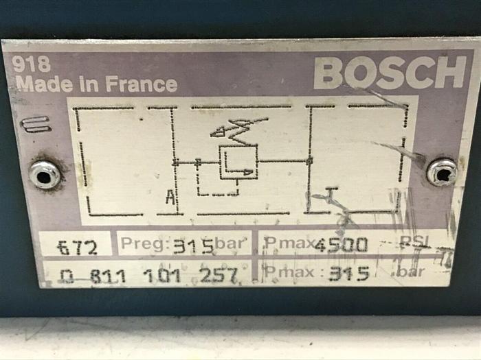 Used BOSCH Valve 0 811 101 257 Used