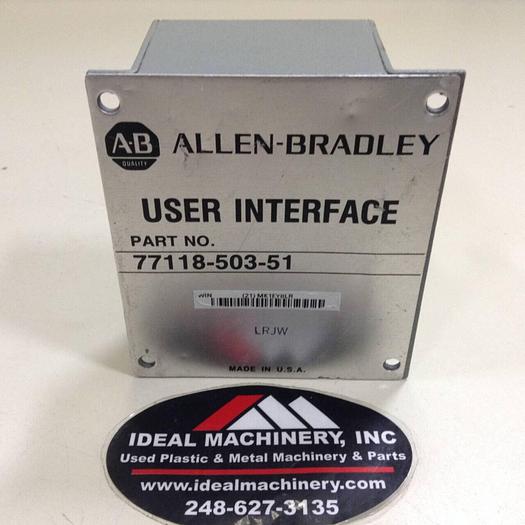 Used ALLEN BRADLEY User Interface Box 77118-503-51 #74221