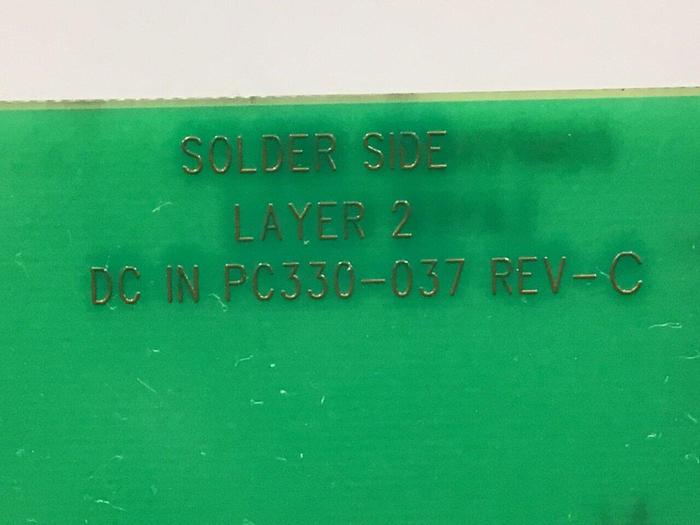 Used VAN DORN DC Input Board 330037 PC330-037 Used