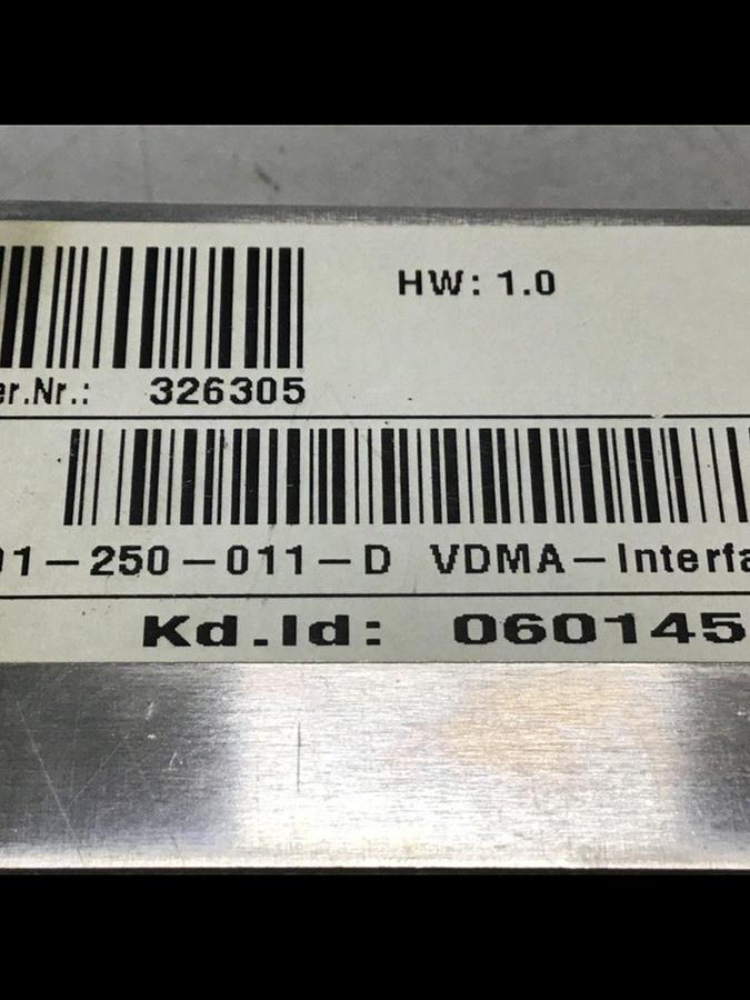 Used SIGMATEK Circuit Board VDMA-INTERFACE 01-250-011-D Used